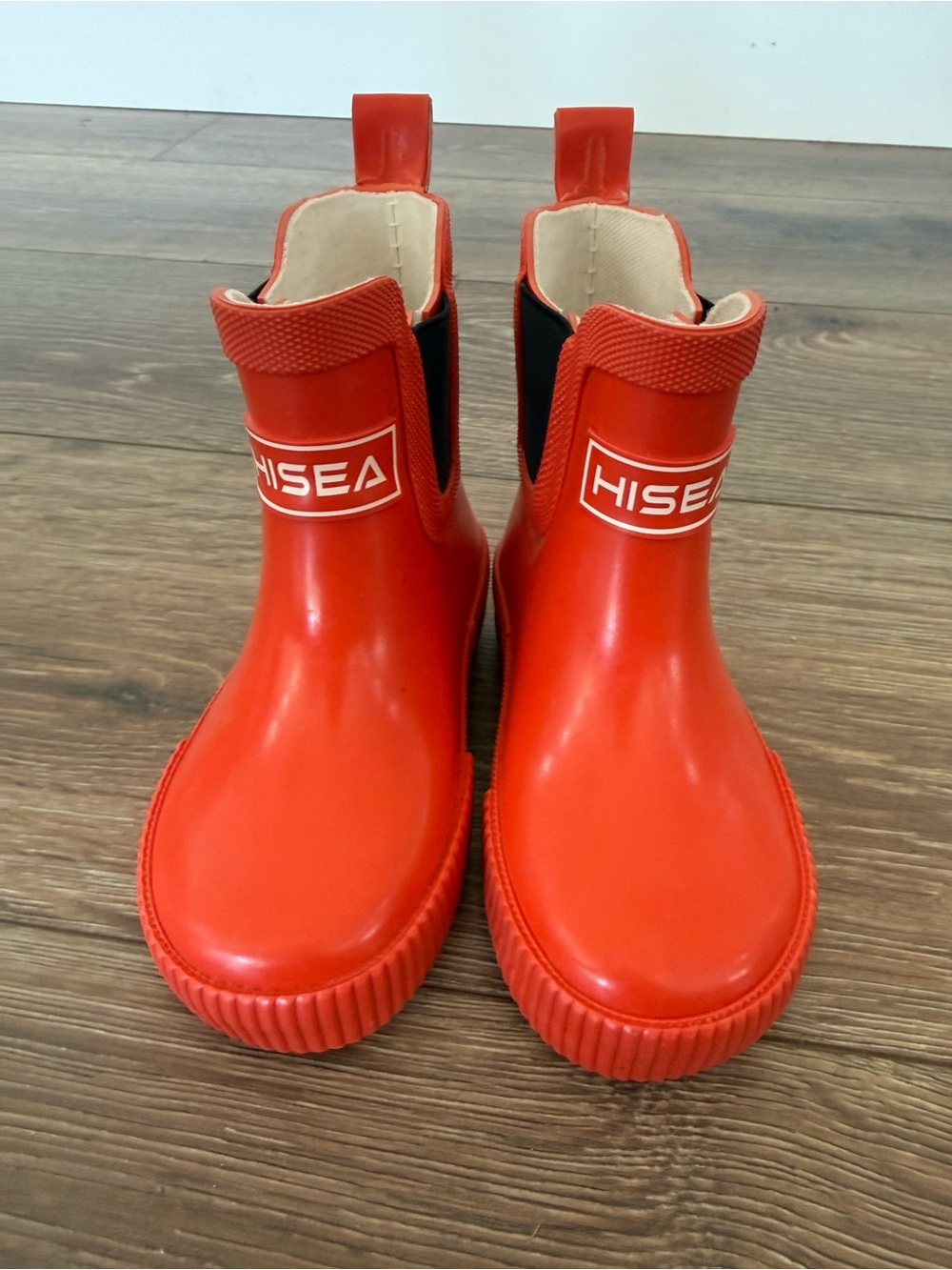 HISEA Kids Red Rain Boots